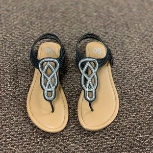 SO Black Sandals
